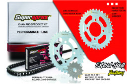 KIT CHAINE ZONTES G1 125 125X GK 125 (2021-2023) ADAPTABLE ORIGINE Perf. Line  SUPERSPROX