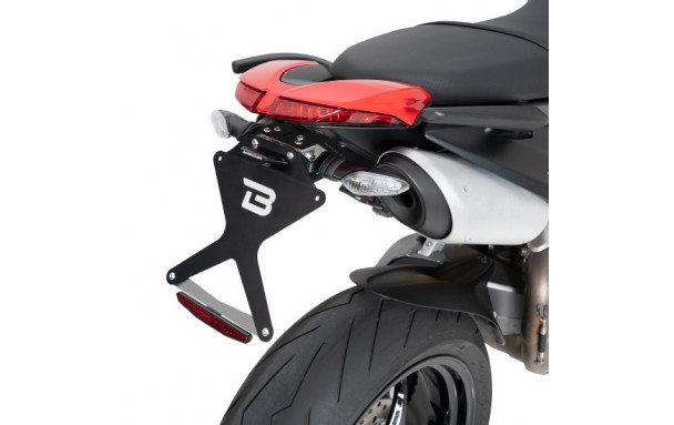 SUPPORT DE PLAQUE DUCATI HYPERMOTARD 950 - Pour Clignotants  Origine BARRACUDA