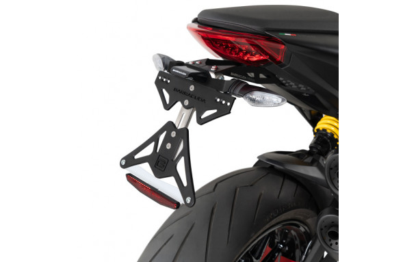 SUPPORT DE PLAQUE DUCATI MONSTER 937 - Pour Clignotants  Origine BARRACUDA