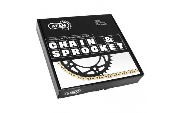 KIT CHAINE RENFORCE PREMIUM AFAM   FANTIC CAB  125 SCRAMBLER 2018-2020 - 14X58 (Demultiplication Origine)